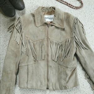 Vintage Wilsons Leather Western Fringe Jacket